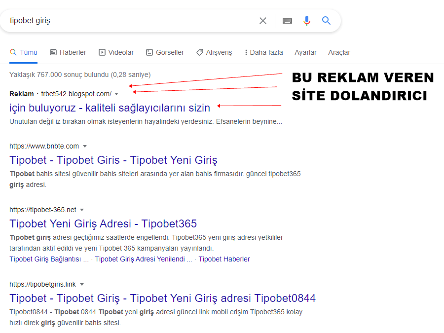 Tipobet reklam